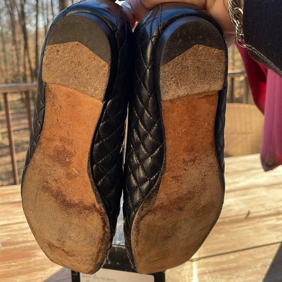 Saks Fifth Avenue black quilted ballet flat Nikki - Picture 2 of 5